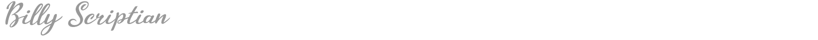 Billy Scriptian font preview